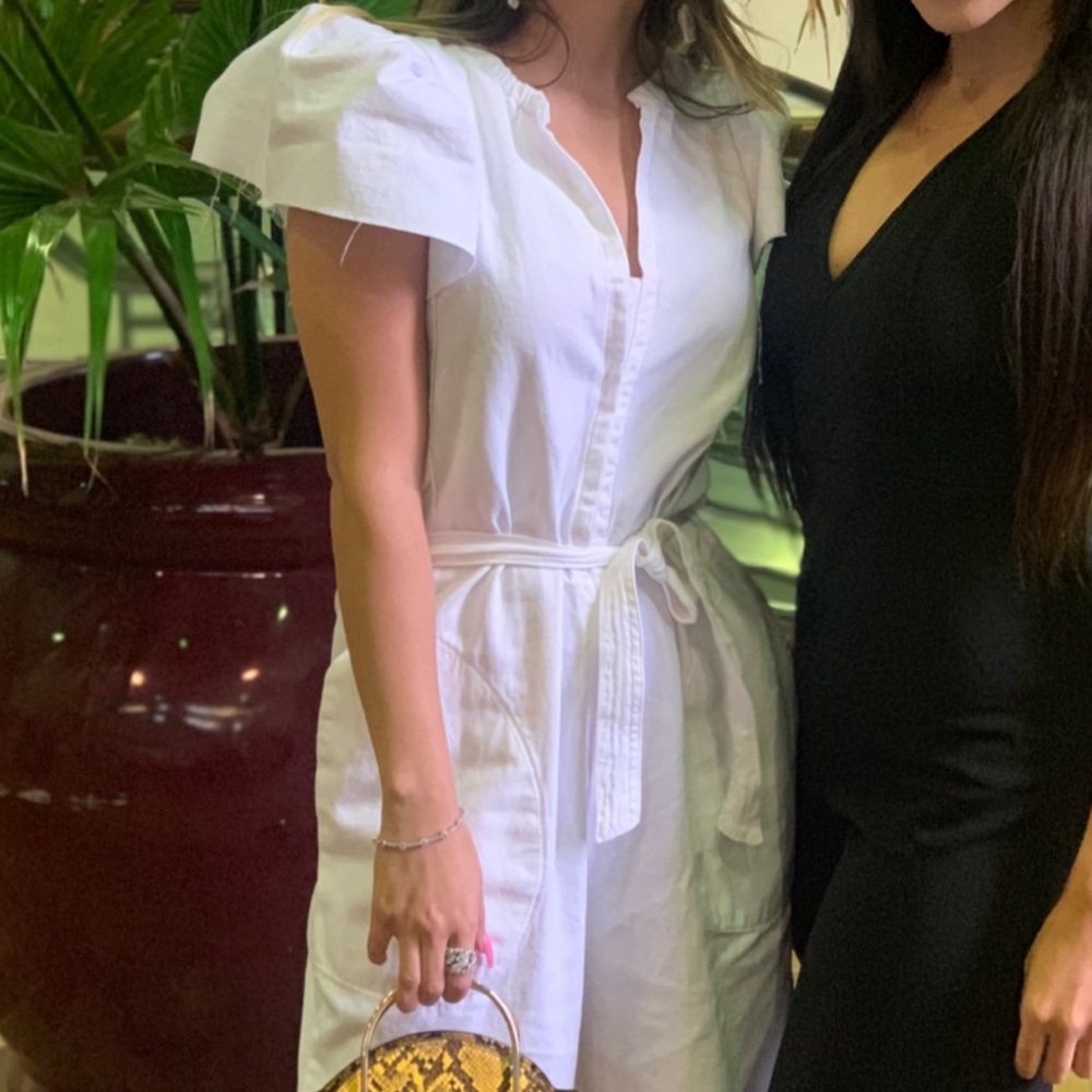 White stress jumpsuit